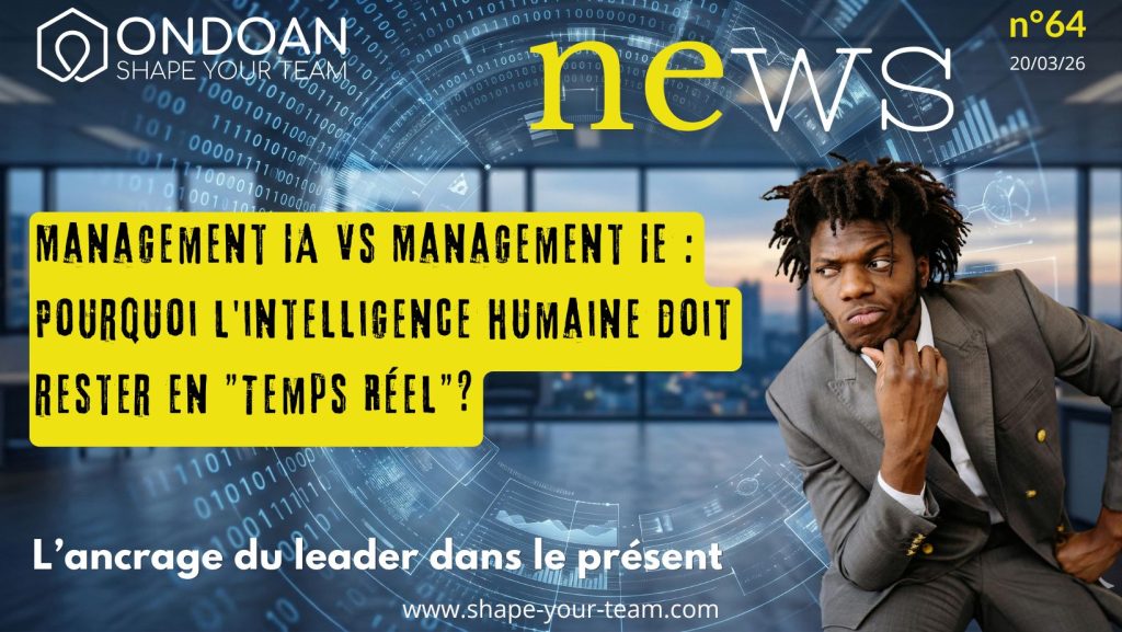 Une personne sereine entourée d'un vortex de données, symbolisant l'ancrage humain face à l'IA et le pilotage du ressenti.