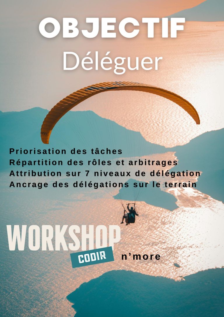 Objectif Déléguer : priorisation des tâches et répartition des rôles pour le CODIR d'une entreprise.